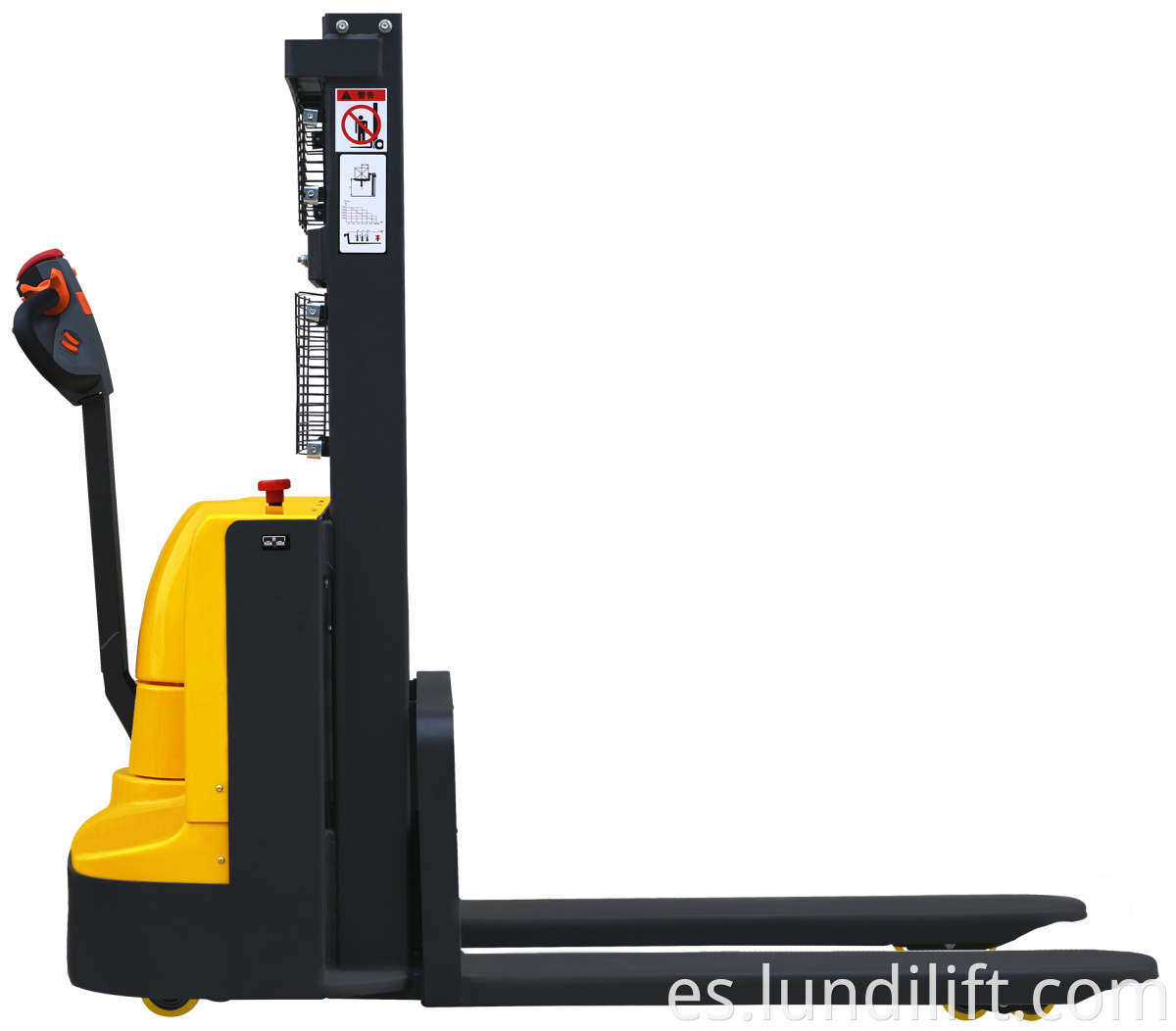 1.5T/3.5M electric battery stacker forklift